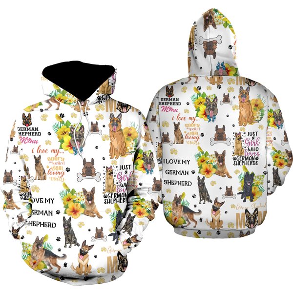German Shepherd Hoodie And Leggings, German Shepherd Hoodie Leggings Set-image