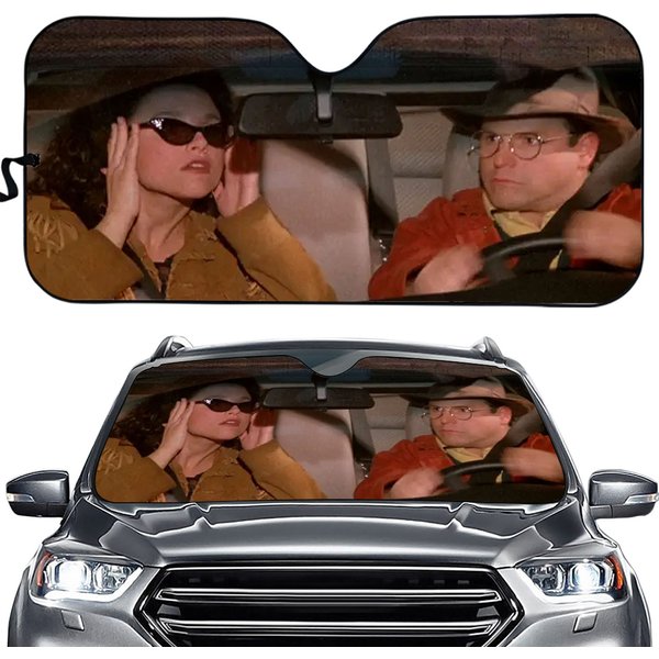 Seinfeld The Parking Space Driving Funny Auto Car Accessories Windshield-image