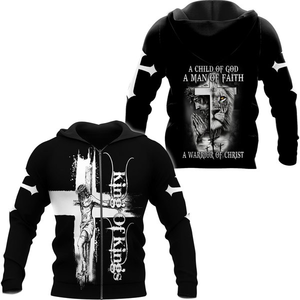 Child Of God, Man Of Faith Hoodie-image