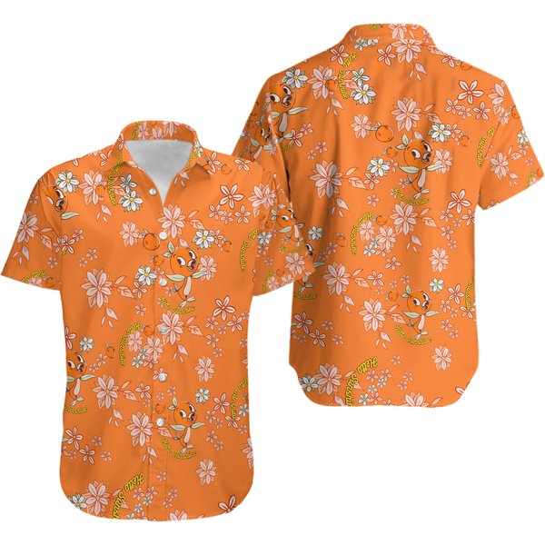 Orange Bird Aloha Hawaiian Shirt-image