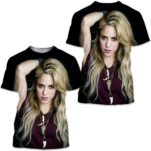 Singer Shakira 3D Print T-Shirt-image