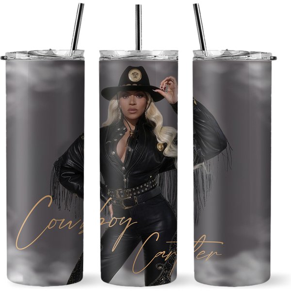 Beyonce Cowboy Carter 20Oz Tumbler With Lid And Straw-image
