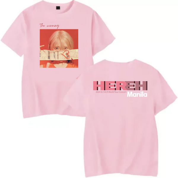 Kpop 2024 Iu H.E.R World Tour Concert Manila T-Shirt-image