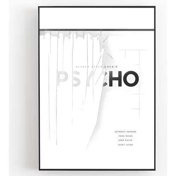 Psycho Movie Poster - Minimalist Movie Poster, Art Print-image