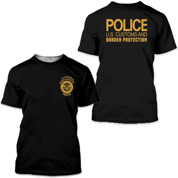 Us Police Customs And Border Protection Homeland Security T Shirt-image