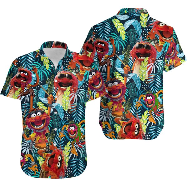 The Muppet Animal Tropical Aloha 3D Hawaiian Shirt-image