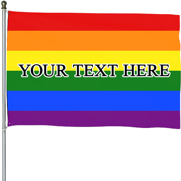Lgbtqia House Flag, Custom Text Lgbt Flag-image