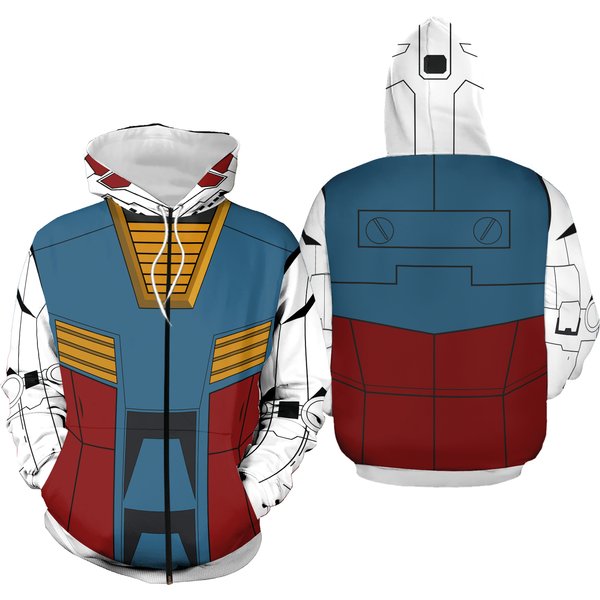 Gundam Hoodies Cosplay Style 3D Printing-image