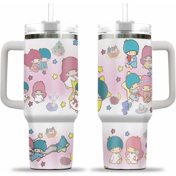 Kawaii Cute Twin Stars ~tumbler With Handle