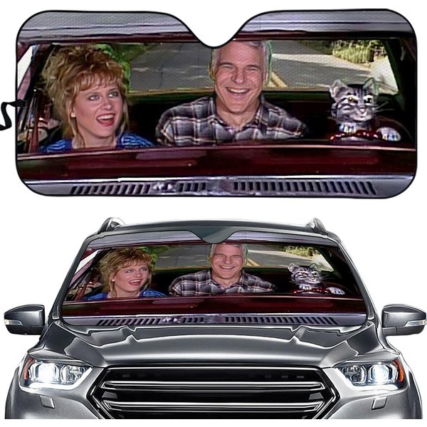 Funny Toonces The Driving Cat Car Sun Shade, Music Car Accessoriesr, Car Windshield, Car Sun Shade-image