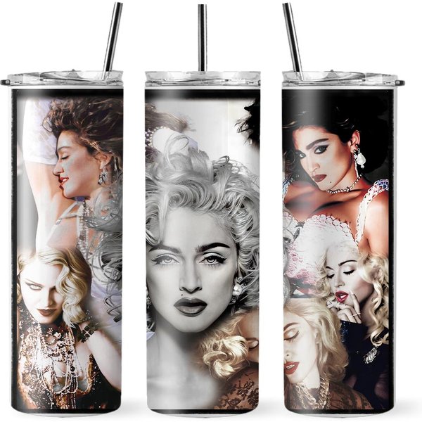 Madonna Tumbler With Lid And Straw-image