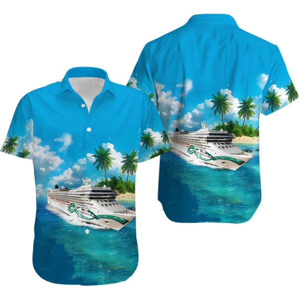 Norwegian Cruise Line Norwegian Jade Cruise Ship Hawaiian Shirt-image