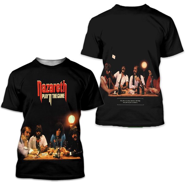 Nazareth Play 'N' The Game Album Cover Aop 3D T-Shirt-image