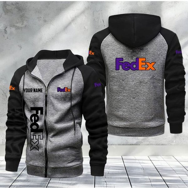 Custom Name Fedex Men's Raglan Full Zip Hoodies Xtp107