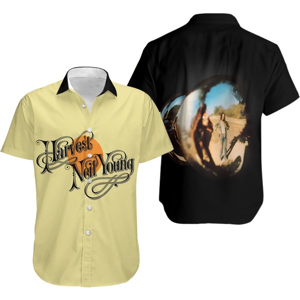 Neil Young Harvest Album Cover Hawaiian Shirt-image