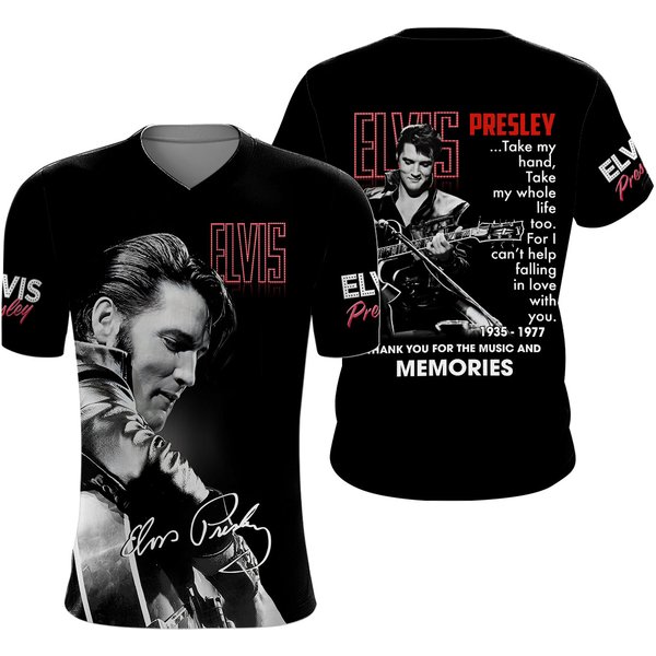 Elvis Presley King Of Rock 3D Shirt-image