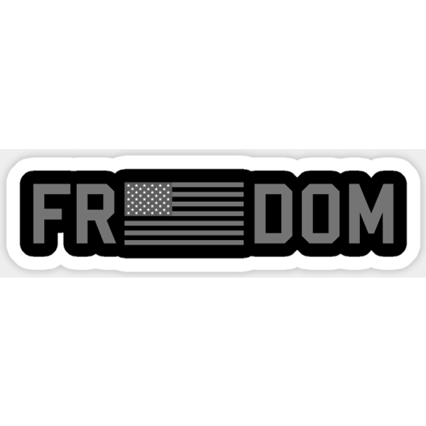 Freedom Tactical Flag - American Flag - Sticker-image