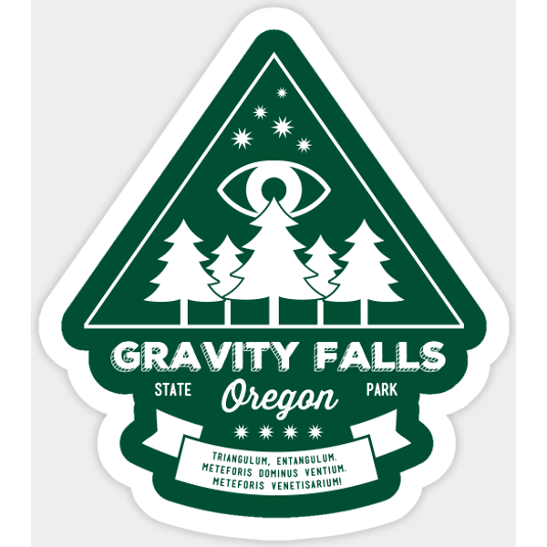 Visit Gravity Falls - Gravity Falls - Sticker-image