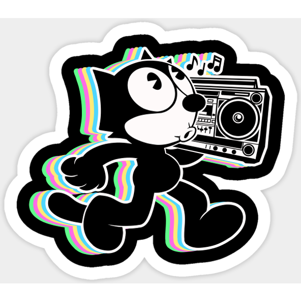 Hip Hop Felix - Felix The Cat - Sticker-image