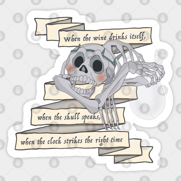 The Last Unicorn Skull Riddle - The Last Unicorn - Sticker-image
