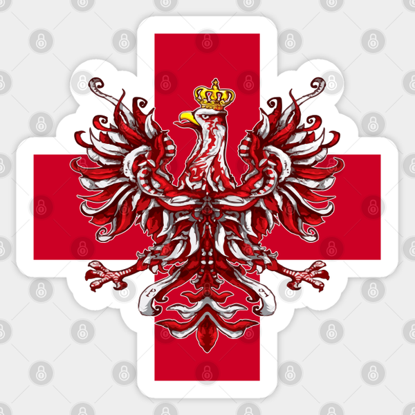 Polish Eagle Cross - Polish Eagle - Sticker-image