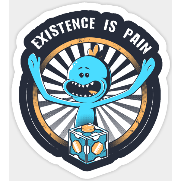 Existence Is Pain - Rick And Morty - Sticker-image