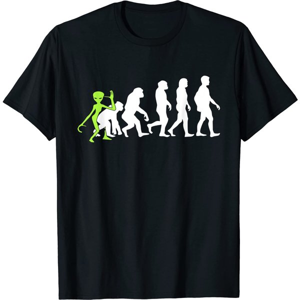 Alienations: Human Evolution Alien Graphic T-Shirt-image