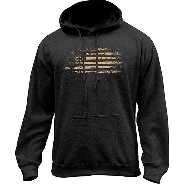 Distressed American Flag Pullover Hoodie 3D Hoodie-image