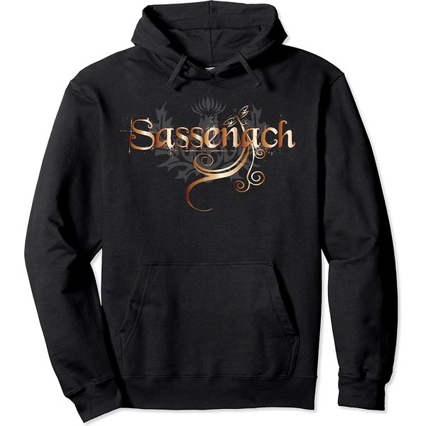 Sassenach Dragonfly Outlander | Copper Color Scottish Gift Pullover Hoodie-image