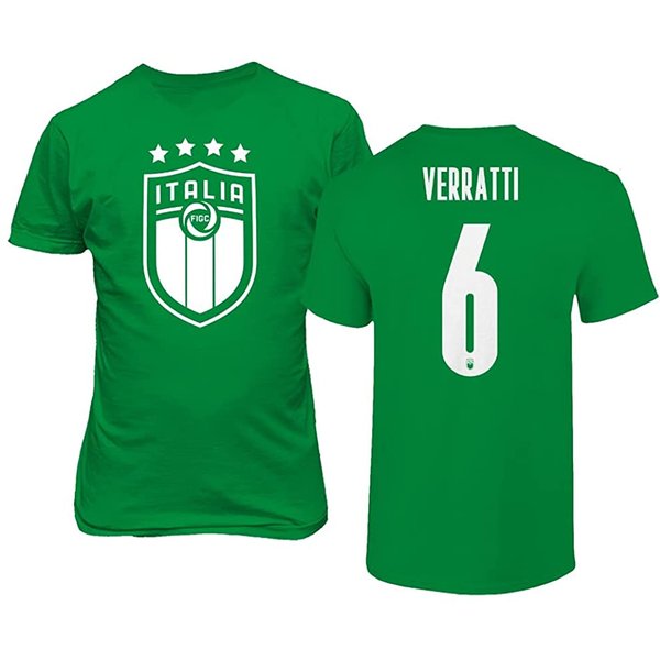 Euro Soccer 2024 Italy #6 Marco Verratti Unisex T-Shirt-image