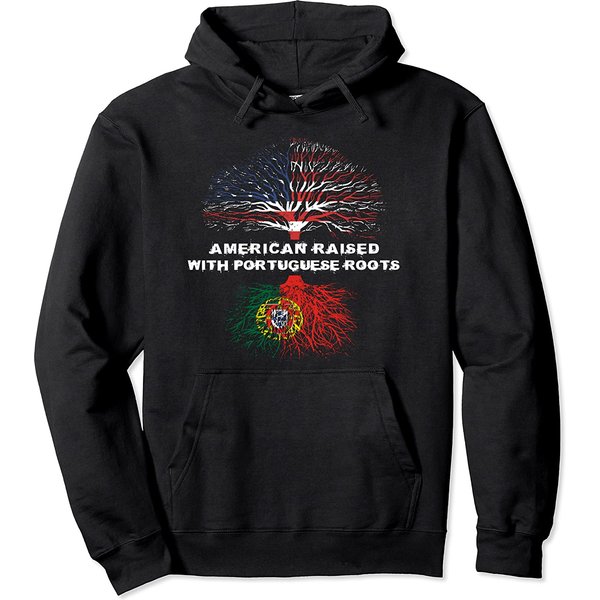 American Raised With Portuguese Roots Portugal Hoodie