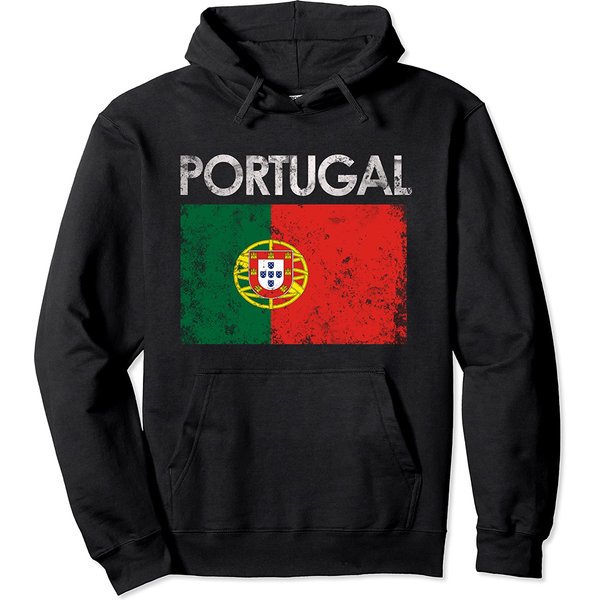 Vintage Portugal Portuguese Flag Pride Hoodie-image