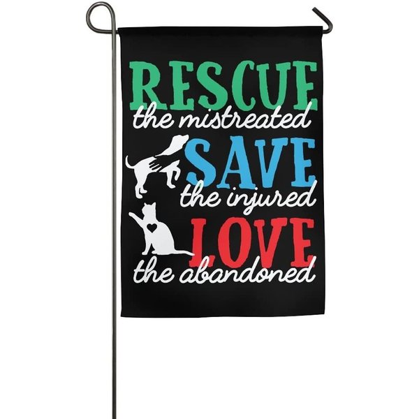 Dog Rescue Animal Cat Rescue Demonstration Flag
