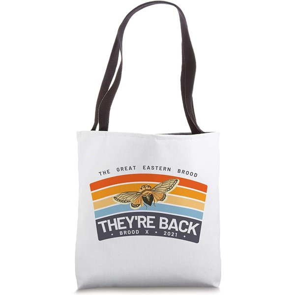 Cicada Unisex Tote Bag The Great Eastern Brood 2021 They're Back-image