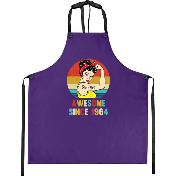 Vintage 57Th Birthday 1964 Gift For 57 Year Old Woman Apron-image