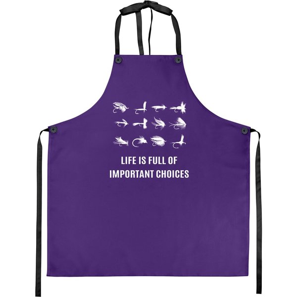 Fly Fishing Life Is Full Of Improtant Choice Apron-image