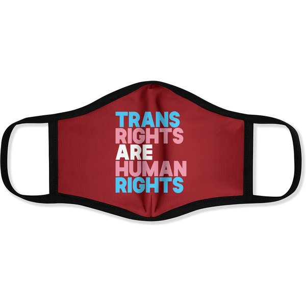 Trans Right Are Human Rights Face Mask Transgender Lgbtq Pride
