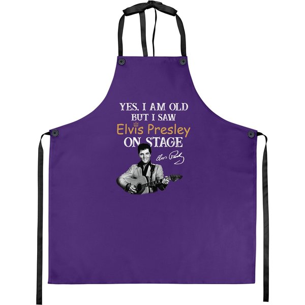Yes, I'm Old But I Saw Elvis Presley On Stage Apron-image