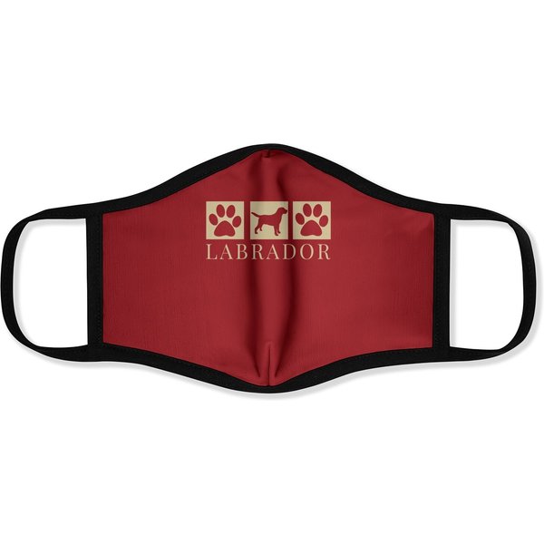 Labrador Retriever Silhouette Dog Black Lab Mom Dad Face Mask
