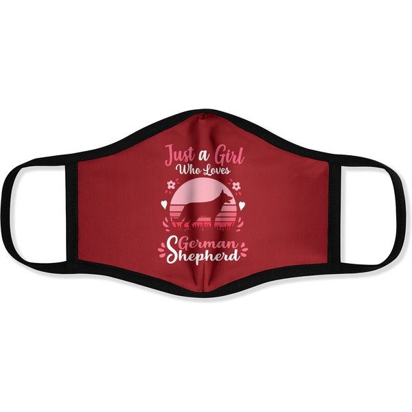 Just A Girl Who Loves German Shepherd Dog Face Mask-image