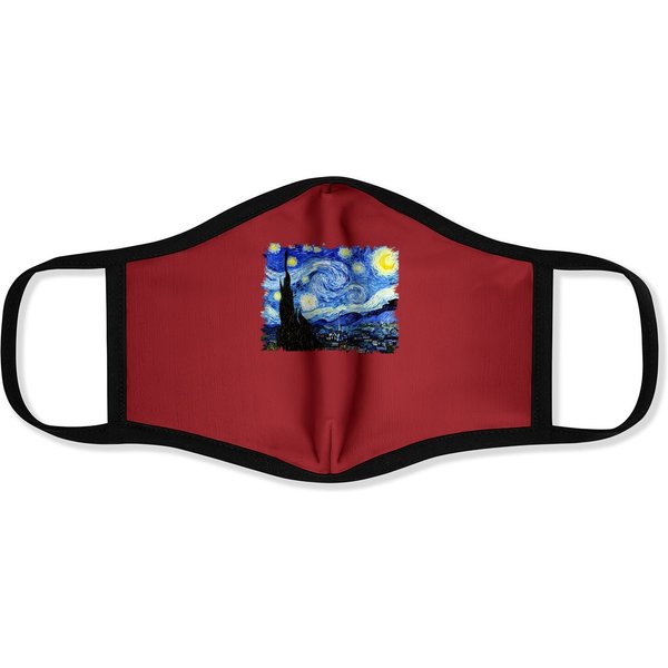 The Starry Night Vincent Van Gogh Face Mask-image