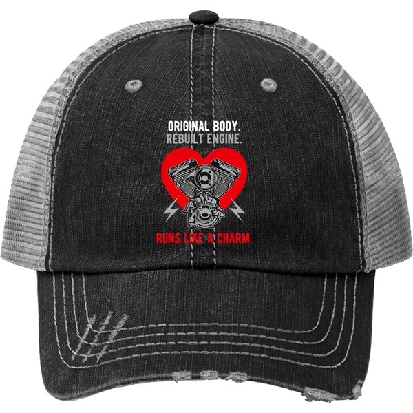 Original Body Rebuilt Engine Runs Like A Charm Trucker Hat-image