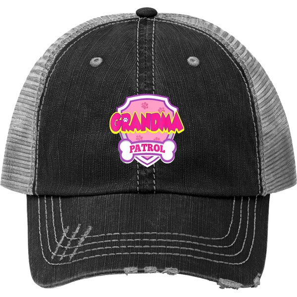 Grandma Patrol Dog Gift Birthday Party Trucker Hat