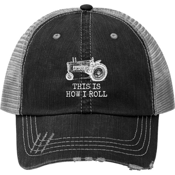 Farming This Is How I Roll Tractor Farmer Trucker Hat-image