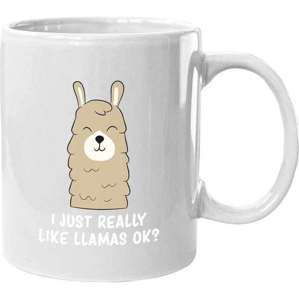 I Just Really Like Llama Okay Coffee Mug-image