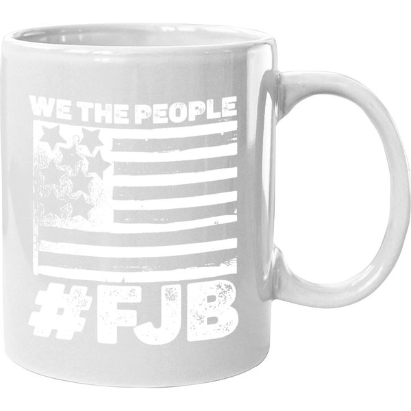 White Grunge Fjb Pro America Coffee Mug-image