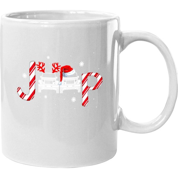 Driving Jeep Christmas Coffee Mug-image