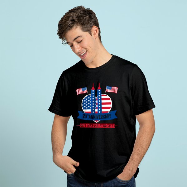 20Th Anniversary Never Forget 911 Patriot Day 2021 T-Shirt-image