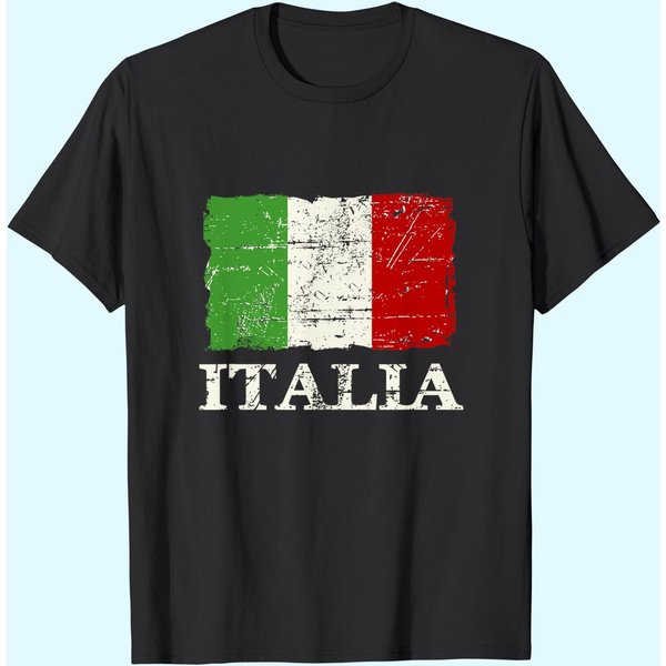 Italian Vintage Flag T Shirt-image