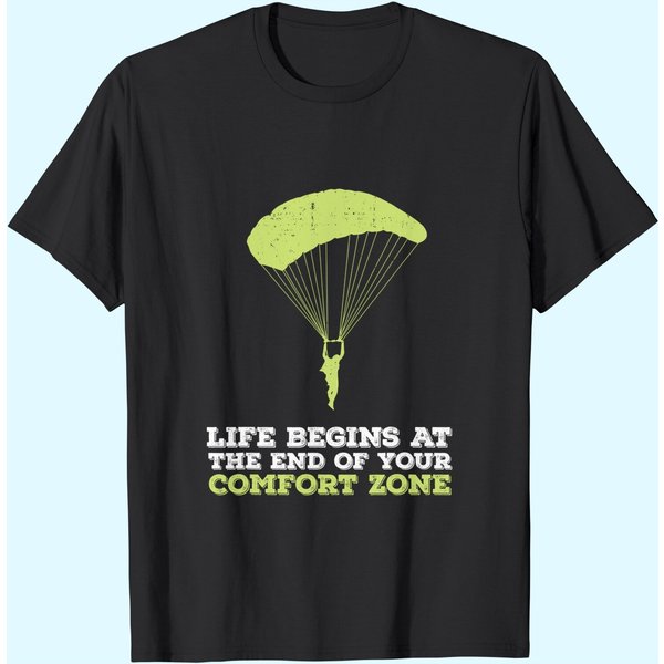 Skydiving Paragliding Parachuting Skydiver Lover T-Shirt-image